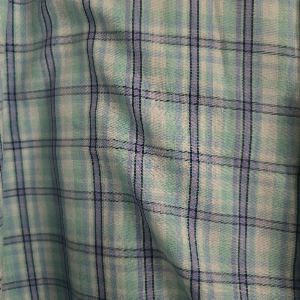 Mens saddlebred XL Button Down Plaid Shirt - Picture 4 of 4